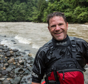 Steve Backshall holding a baby Alligator