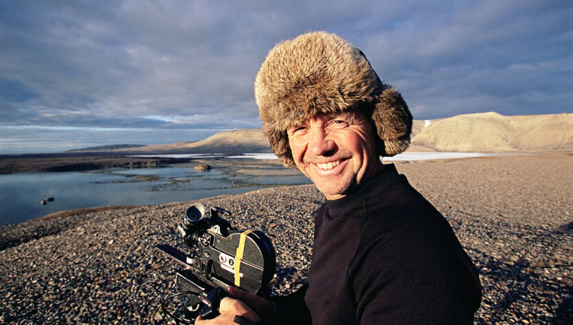 Doug Allan and camera