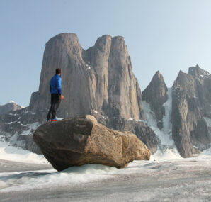 Steve Backshall holding a baby Alligator