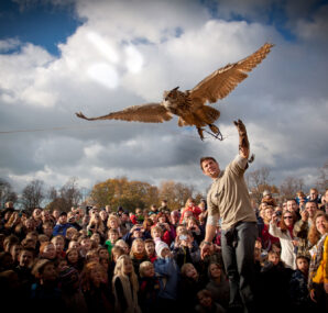Steve Backshall holding a baby Alligator