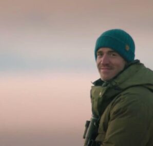 Gordon traversing a waterfall