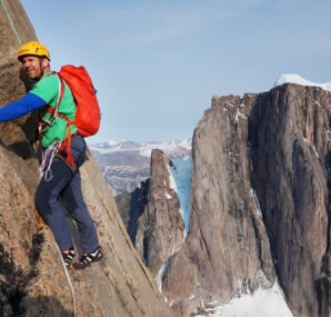Steve Backshall holding a baby Alligator